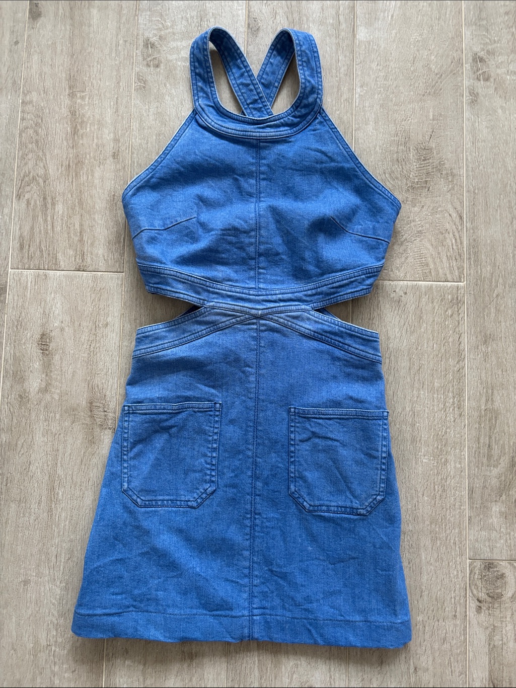 Stella Mccartney Light And Mid Blue Denim Dress